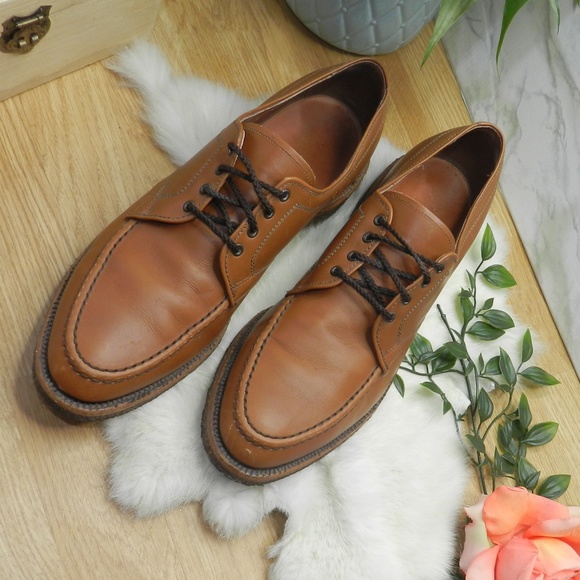 Allen Edmonds Mens Hudson brown Derby Dress shoes - Picture 4 of 8